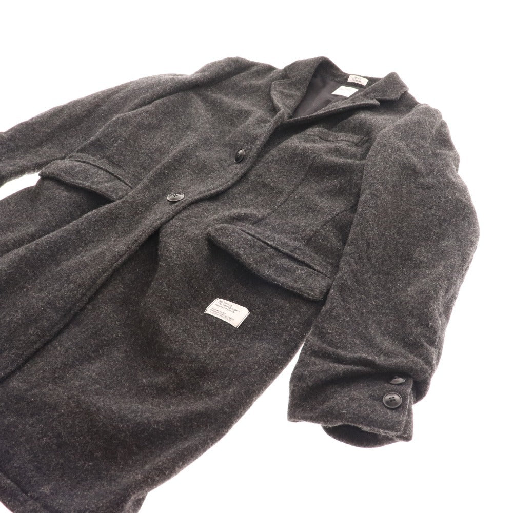 ■ Bedwin and the Heartbreakers Chester coat outerwear 100% wool men's size 2 grey with tags unused