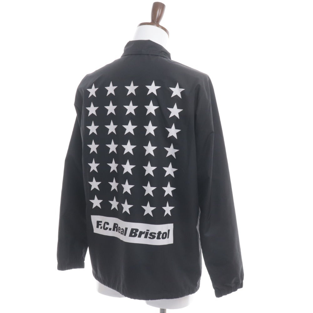 ■ FC Real Bristol Coach Jacket Blouson Outerwear Print Men's S Black