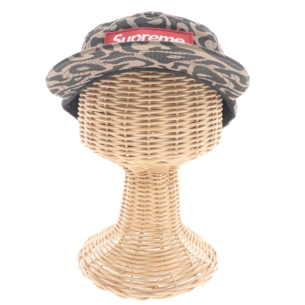 ■ Supreme Cap Hat Leopard Print USA Made Men's Brown