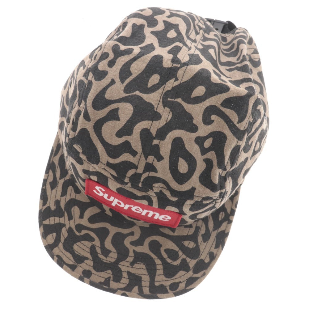 ■ Supreme Cap Hat Leopard Print USA Made Men's Brown