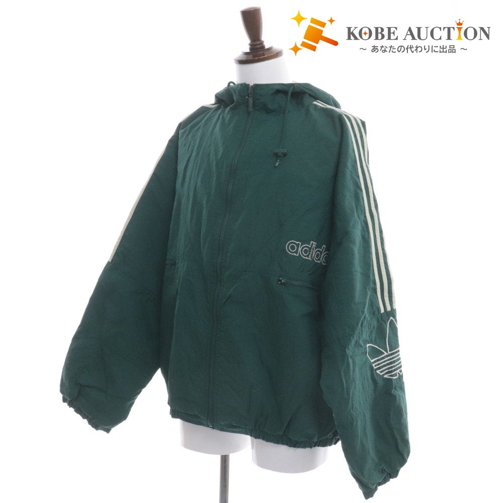 ■ Adidas Originals Jacket Blouson Nylon Embroidery Men's XL Green