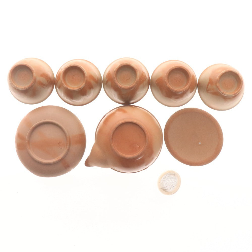 備前焼　茶器一式　急須　湯冷まし　湯のみ5客　木箱　未使用品 備前焼 茶器一式 急須 湯冷まし 湯のみ5客 木箱 未使用品 Yahoo