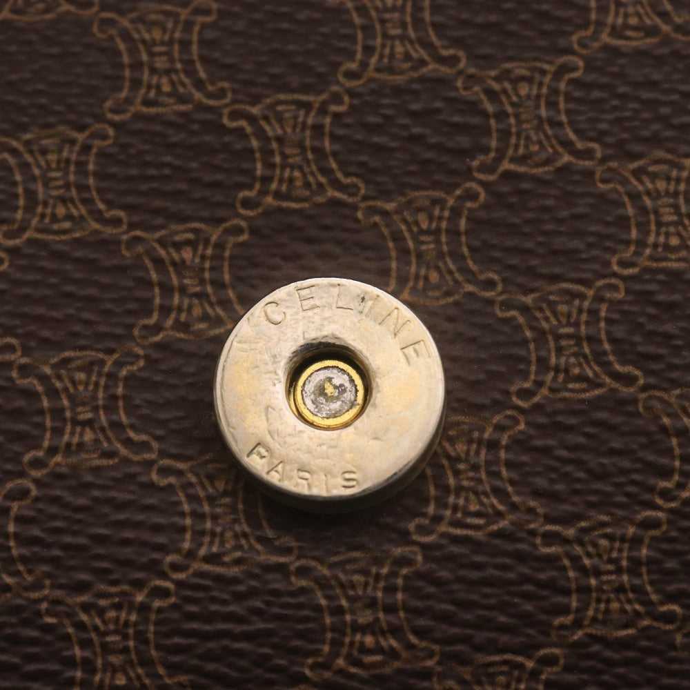 ■ セリーヌ クラッチバッグ セカンドバッグ M90 鞄 マカダム柄 メンズ ブラウン系