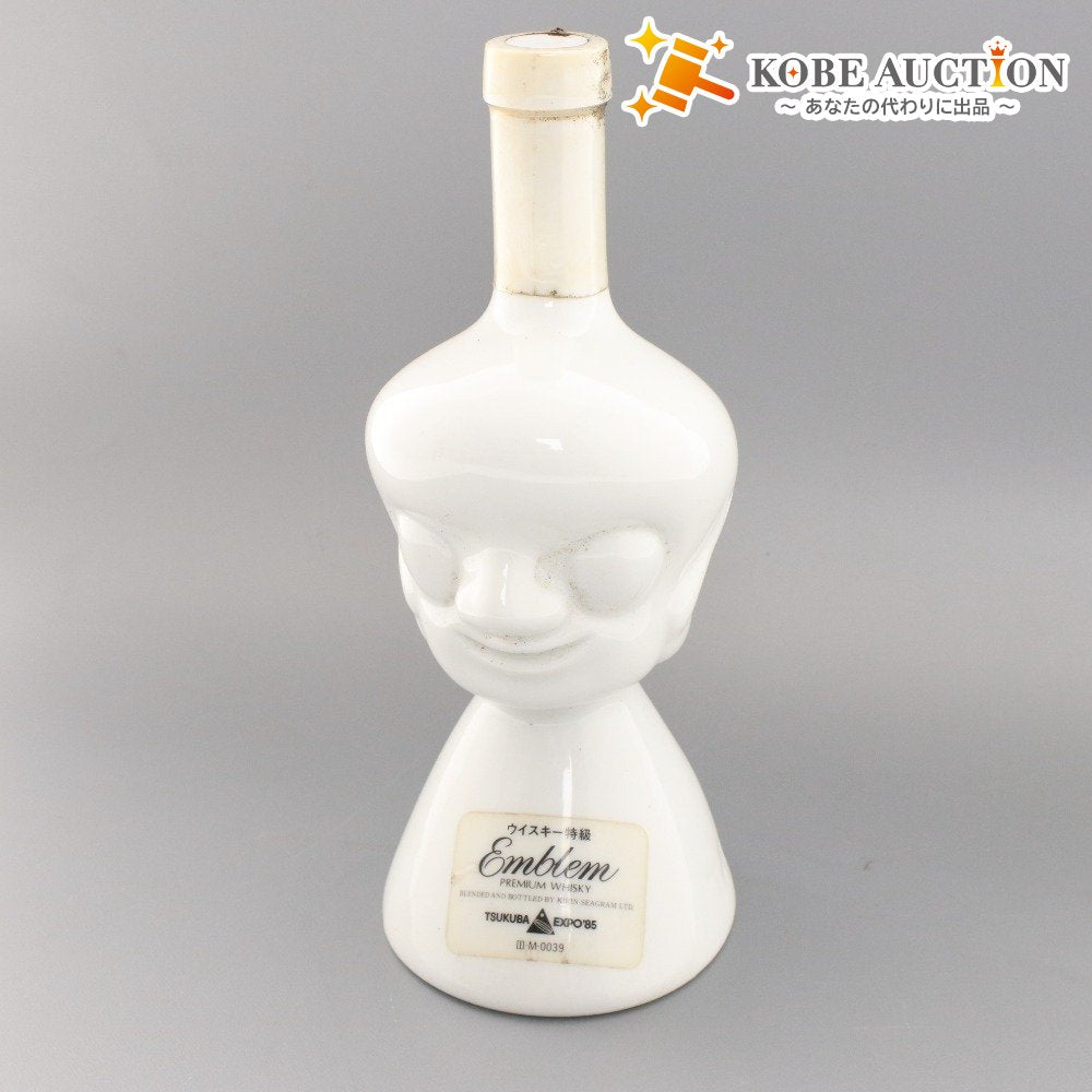 ■ 酒 キリン ウイスキー キリンシーグラム エンブレム つくば万博 岡本太郎 デザイン 500ml 974g 43度 未開栓 未使用