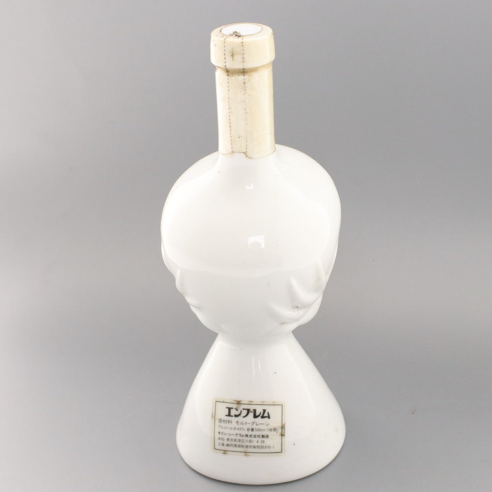 ■ 酒 キリン ウイスキー キリンシーグラム エンブレム つくば万博 岡本太郎 デザイン 500ml 974g 43度 未開栓 未使用