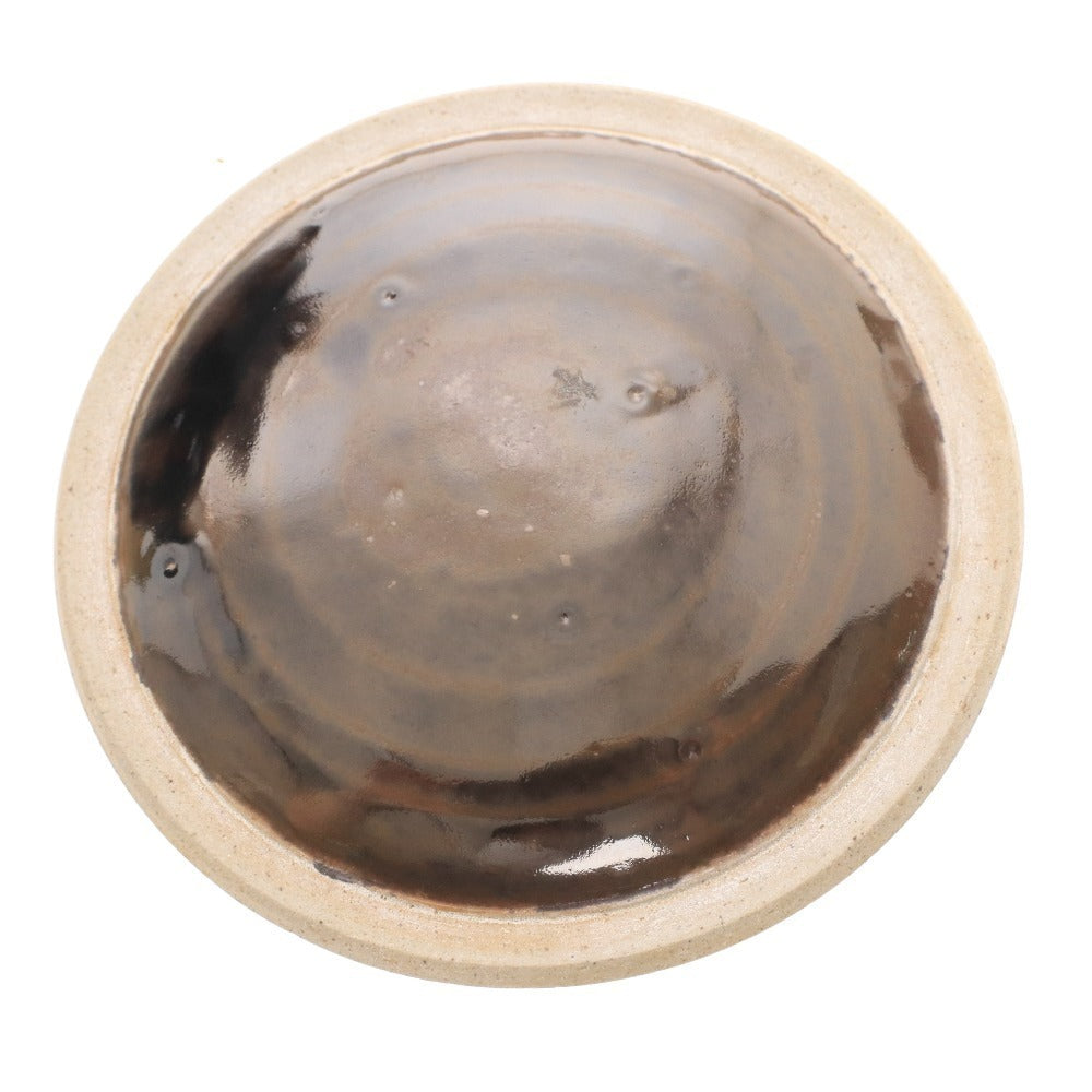 ■ 陽炎園 茶道具 水指 膳所焼 日本文化 和 茶席 木箱付き