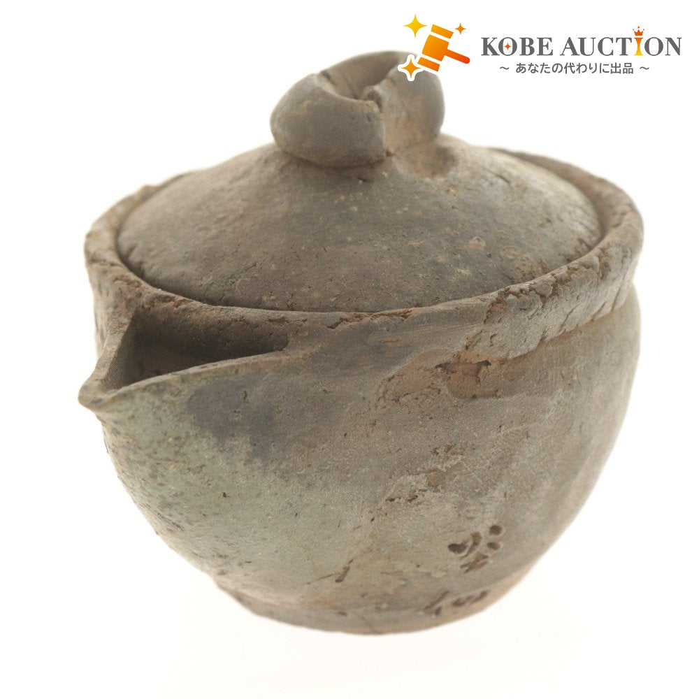 ■ 佐久知炎仙 宝瓶 急須 南蛮焼 骨董品 陶芸 陶器 茶器 道具