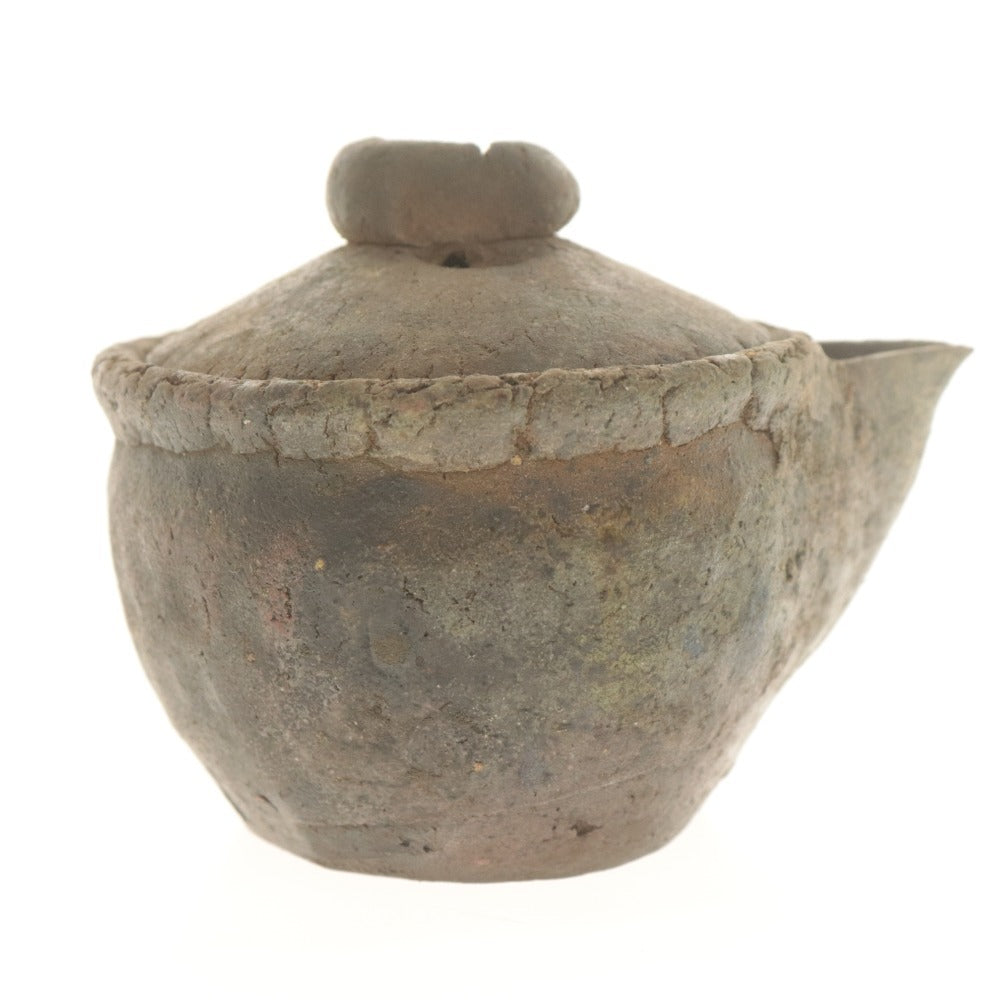 ■ 佐久知炎仙 宝瓶 急須 南蛮焼 骨董品 陶芸 陶器 茶器 道具