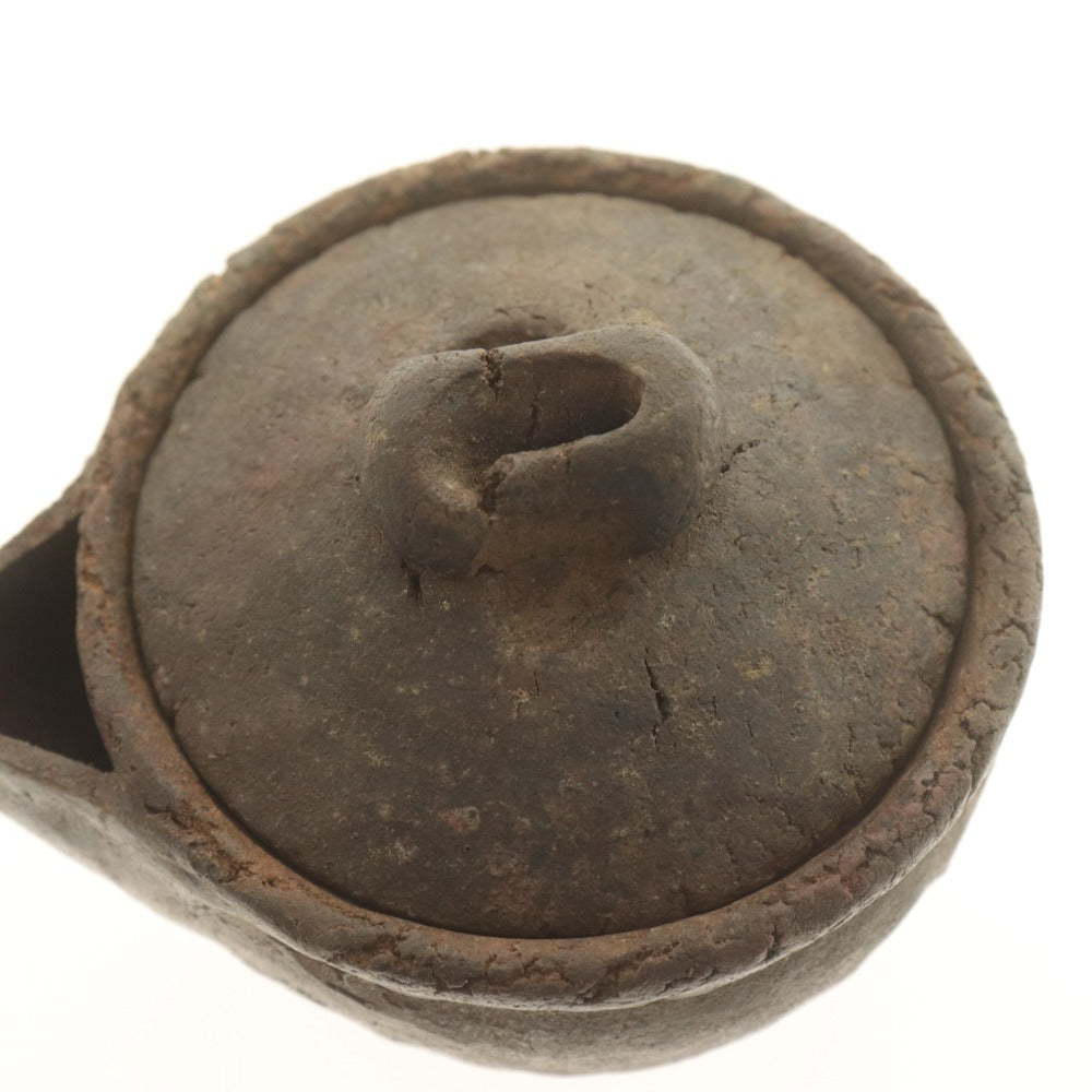 ■ 佐久知炎仙 宝瓶 急須 南蛮焼 骨董品 陶芸 陶器 茶器 道具