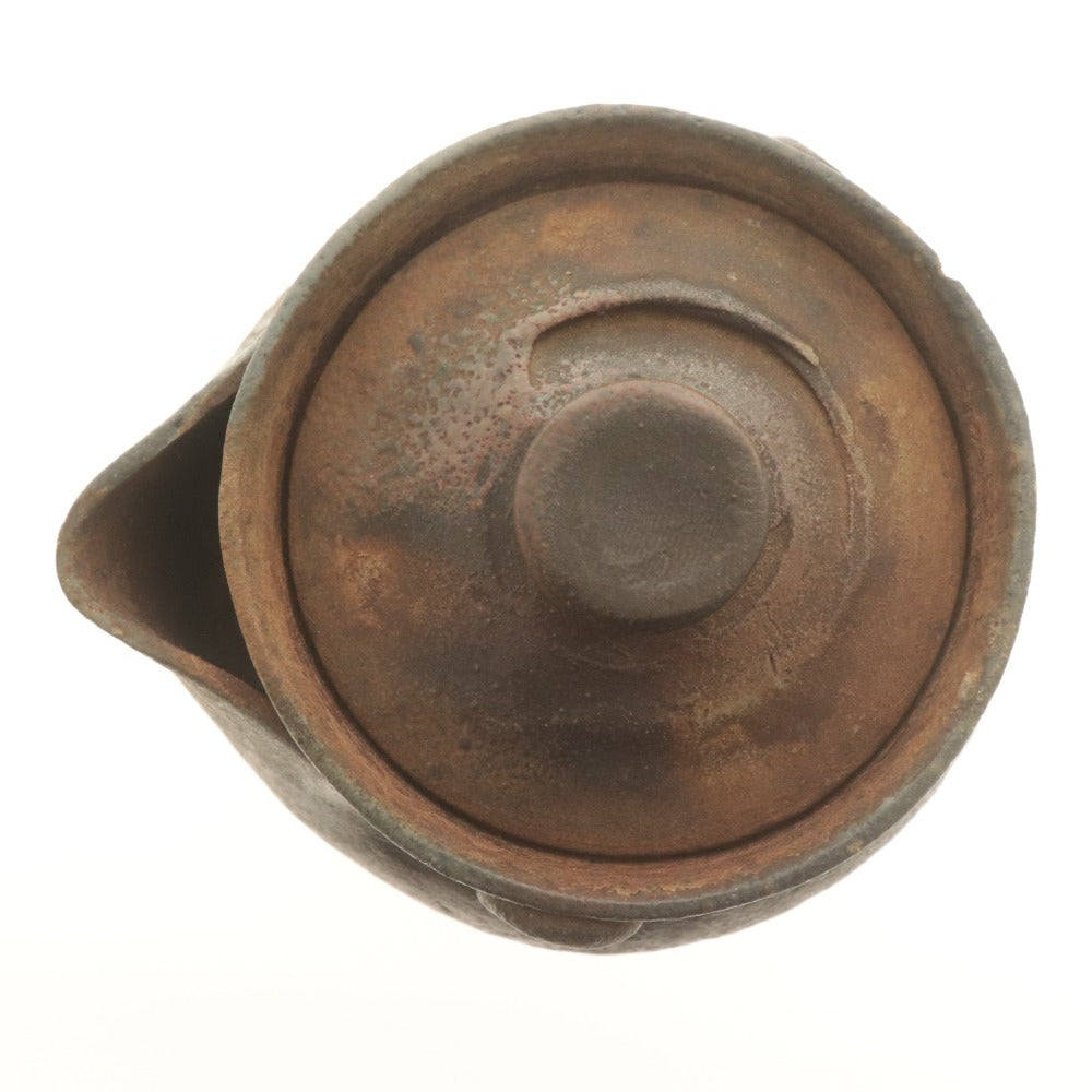 ■ 佐久知炎仙 宝瓶 急須 南蛮焼 骨董品 陶芸 陶器 茶器 道具