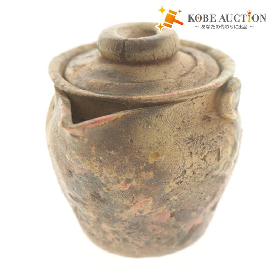 ■ 佐久知炎仙 宝瓶 急須 南蛮焼 骨董品 陶芸 陶器 茶器 道具