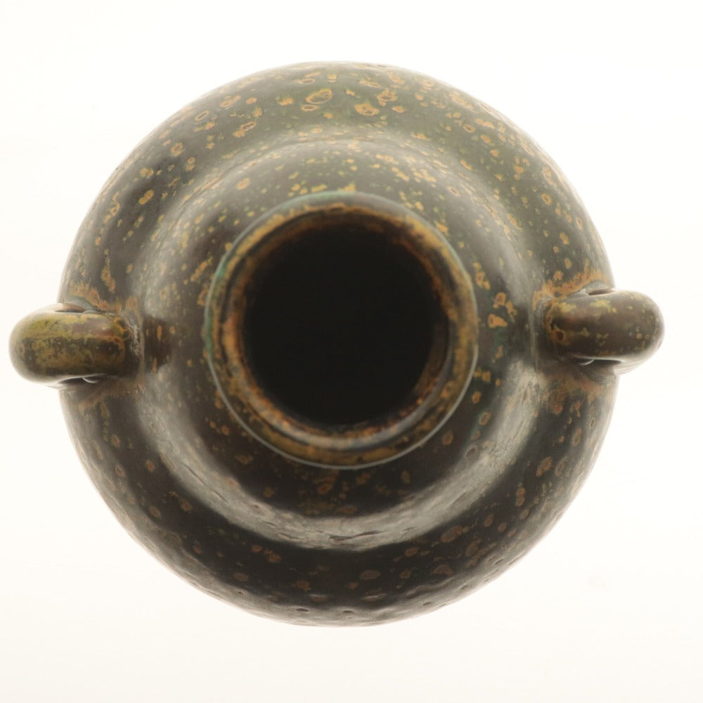 ■ Antique vase, flower vase, all-over pattern, with box