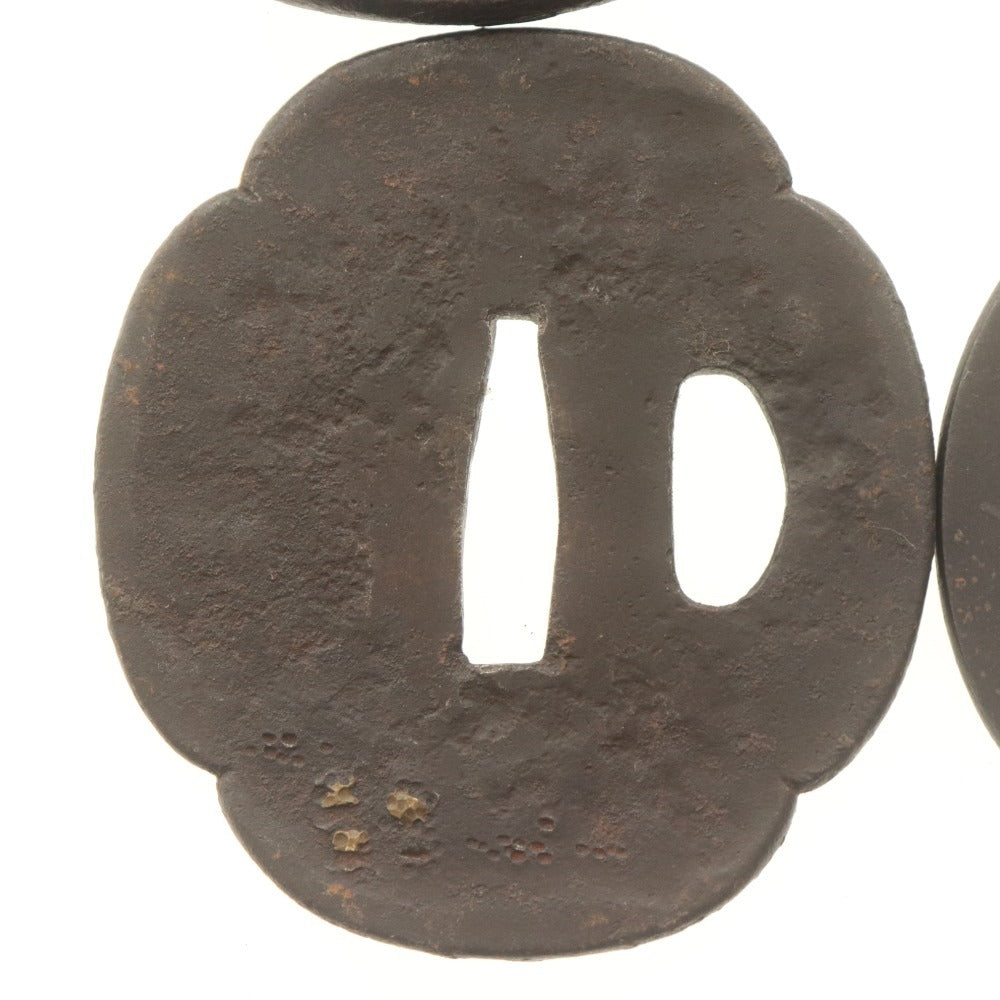 ■ 鍔 (つば) 4点セット 金細工 刀装具 日本刀部品 武具 骨董品