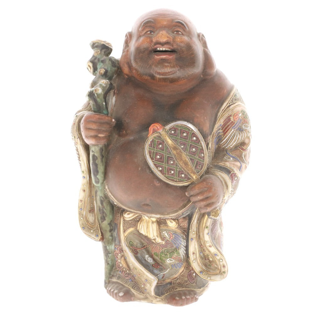 ■ 薩摩焼 置物 布袋様 七福神 骨董品 古美術品