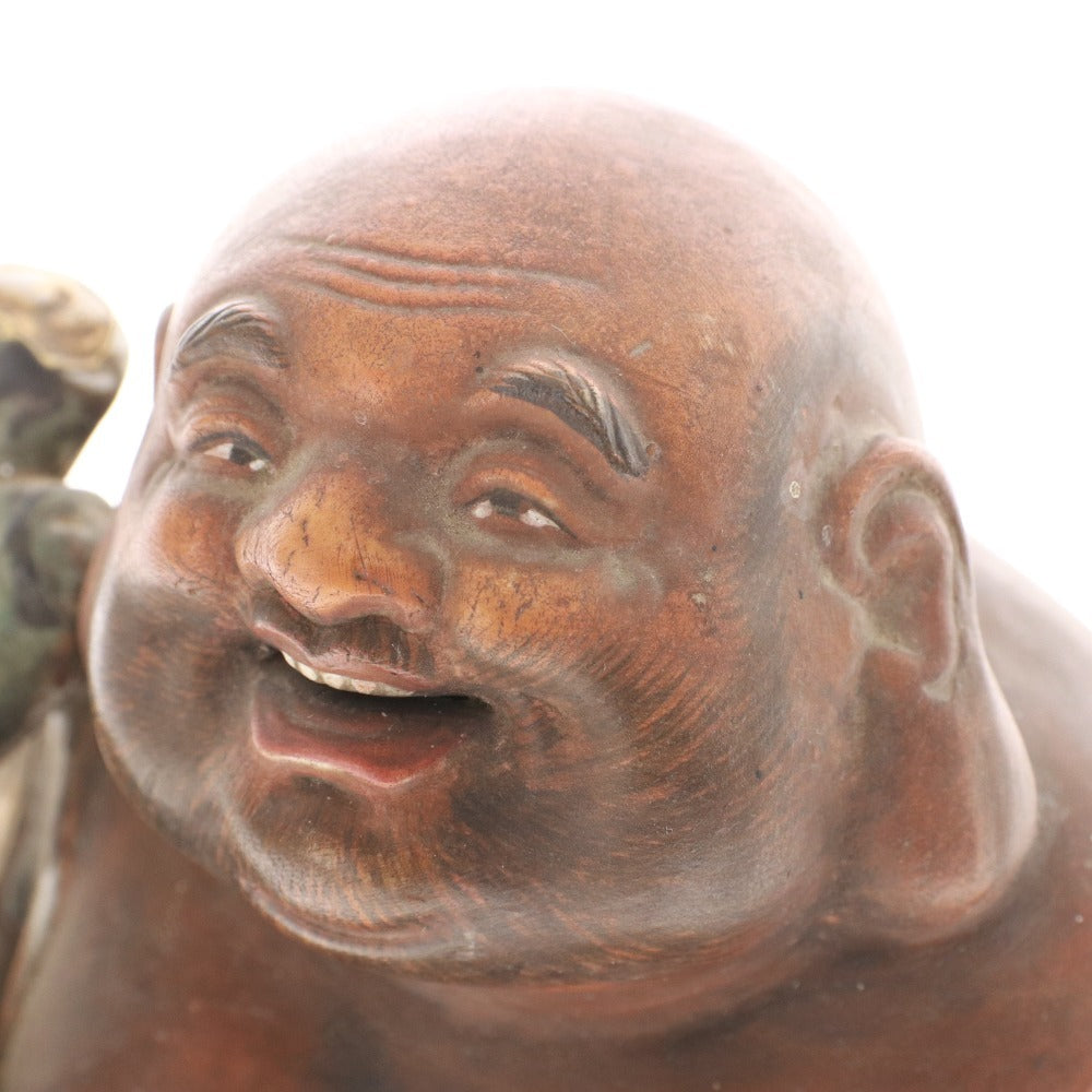 ■ 薩摩焼 置物 布袋様 七福神 骨董品 古美術品