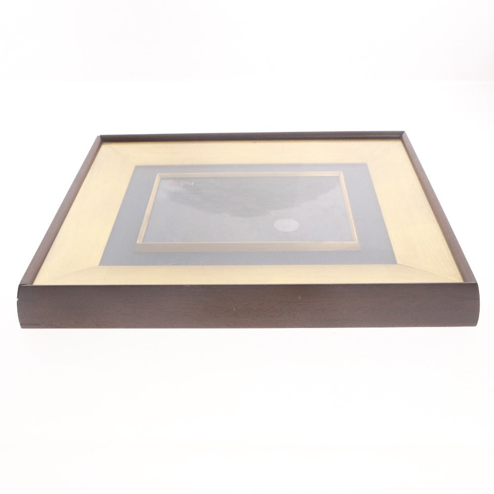 ■ 下保昭 絵画 絵 山 月 美術品 風景画 日本画 額 箱付き