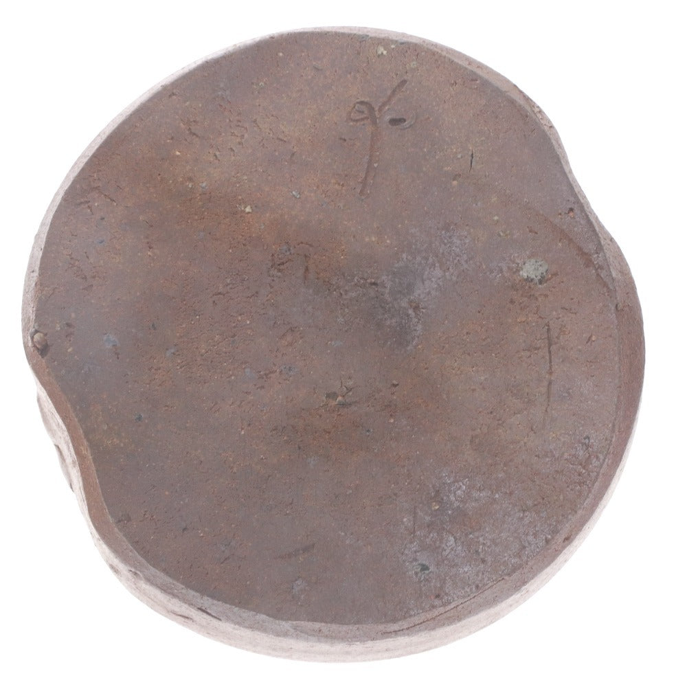 ■ 藤原啓 手鉢 備前焼 日本美術 手付 骨董品 時代物 美術品 古美術品 木箱付き