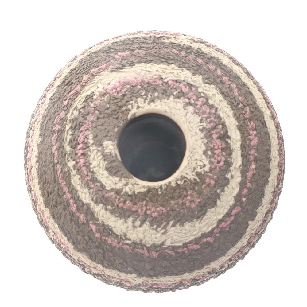 ■ 松井康成 練上嘯裂壺 花瓶 壺 花器 人間国宝 日本美術 骨董品 時代物 美術品 古美術品 木箱付き