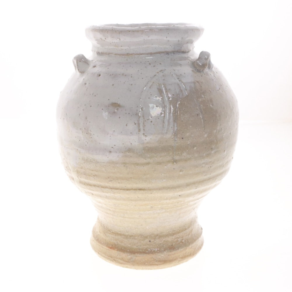 ■ 十代 三輪休雪 花瓶 萩焼 人間国宝 花生 花器 日本美術 骨董品 時代物 美術品 古美術品 木箱付き