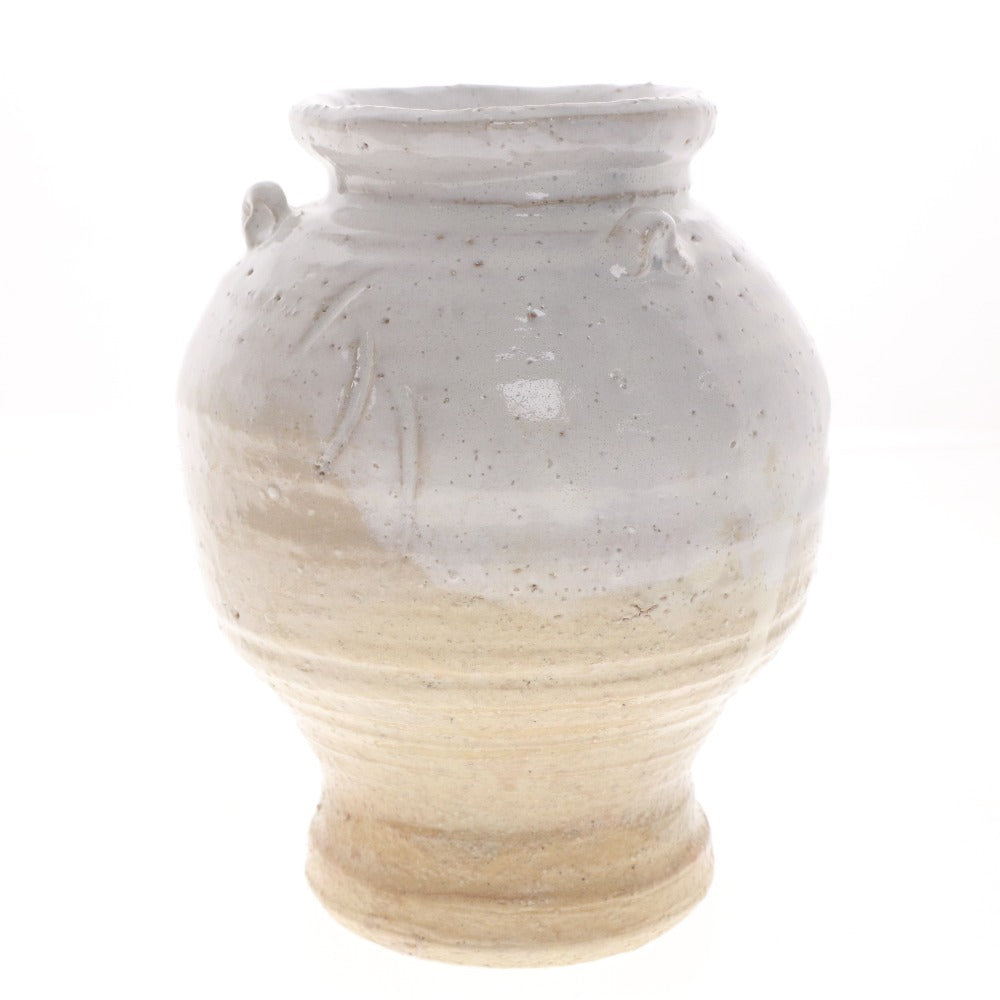 ■ 十代 三輪休雪 花瓶 萩焼 人間国宝 花生 花器 日本美術 骨董品 時代物 美術品 古美術品 木箱付き