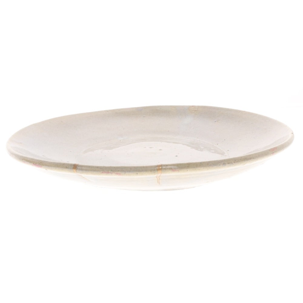 ■ 魯山人 萩焼 金継 大皿 陶器 日本美術 骨董品 時代物 美術品 古美術品 木箱付き
