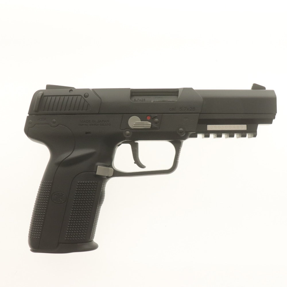 ■ 東京マルイ ガスガン FN5-7 ファイブセブン ブラック ガスブローバック No.33 ASGKマーク刻印 日本製 全長21cm 付属品付き