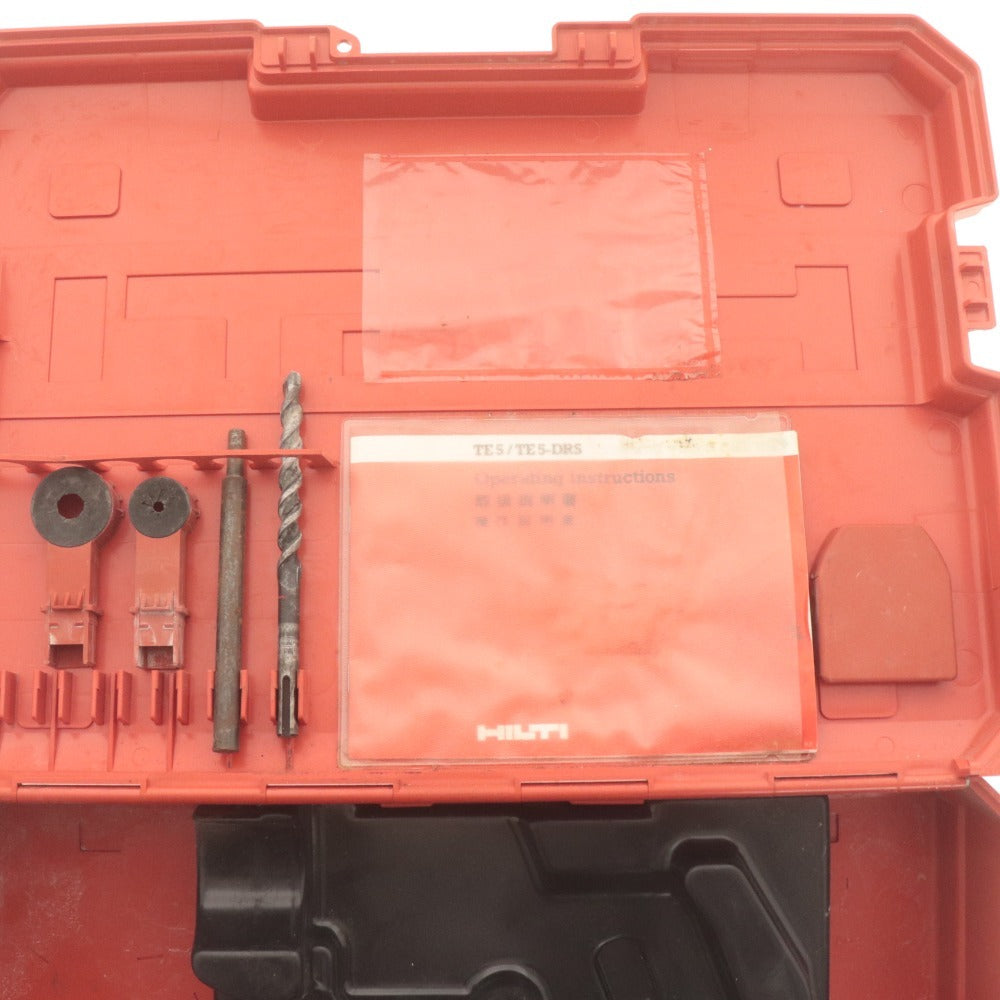■ HILTI ヒルティ ハンマードリル TE5 TE5-DRS 電動工具 付属品付き 動作品