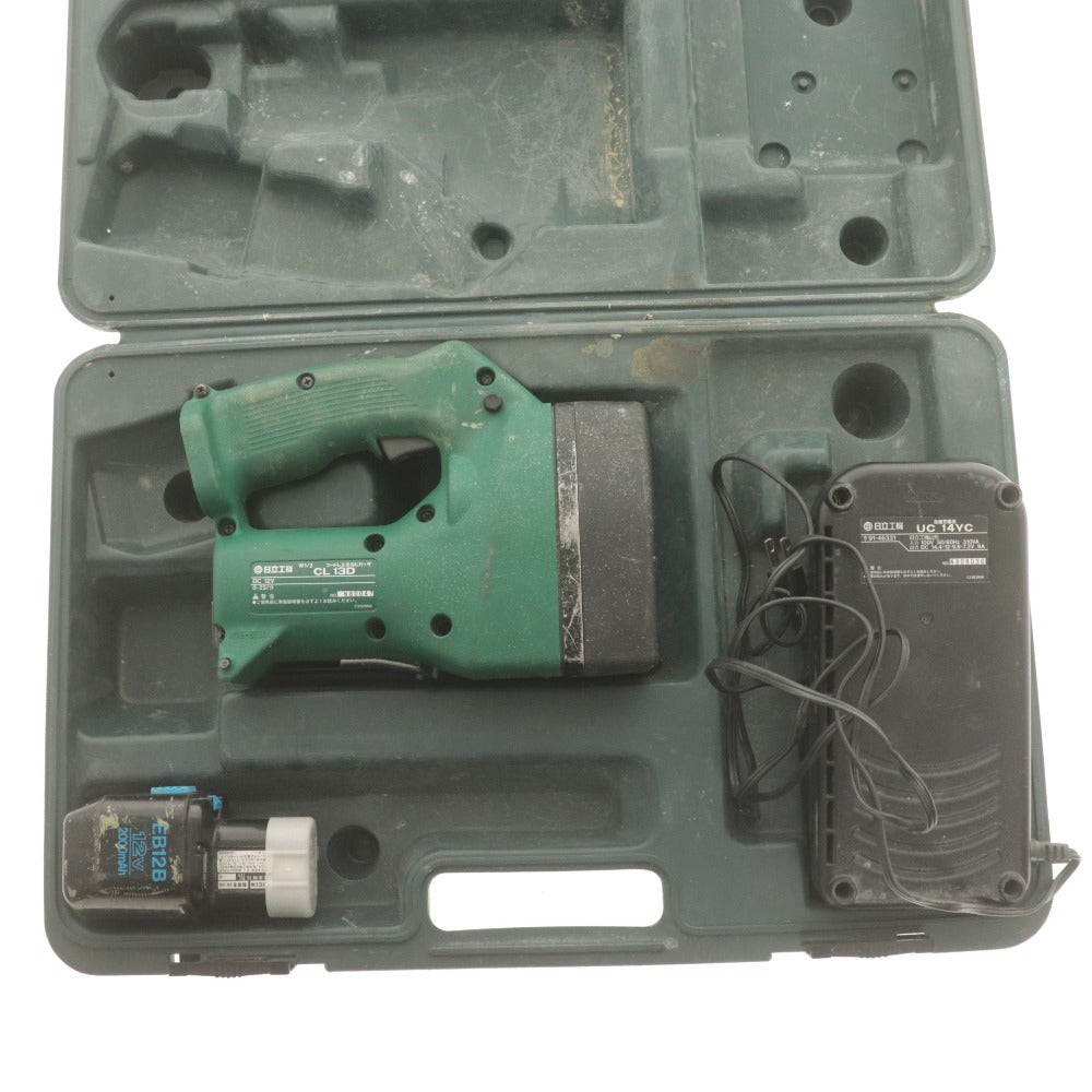 ■ HITACHI 日立工機 切断機 CL13D コードレス全ネジカッター 充電式 DC12V UC14YC 電動工具 付属品付き 動作品