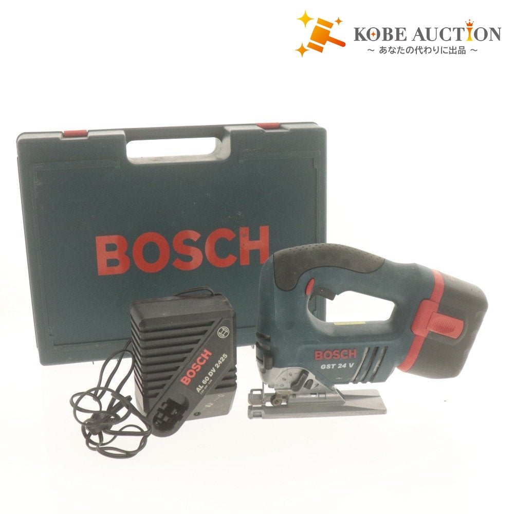 ■ BOSCH ボッシュ 電動工具 バッテリージグソー GST24V型 AL 60DV2425型 充電式 切断機 付属品付き 動作品