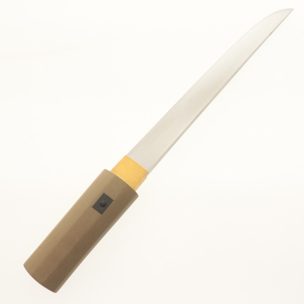 ■ 短刀 正法作 平成19年8月日 全長39.5cm 刃渡り26.9cm 刀剣 銃砲刀剣類登録書/岡山県第121456号 拵え付き