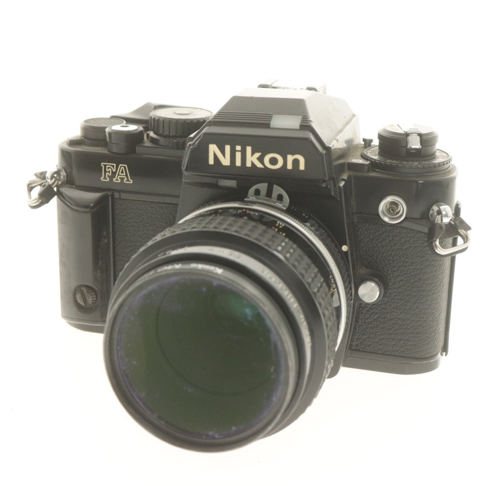 ■ ニコン フィルムカメラ＆レンズ 5点セット まとめ売り FA 55mm 1:3.5 一眼レフ/Tokina AT-X 80-200mm 1:2.8/AF/CANON/Kenko 等 動作品