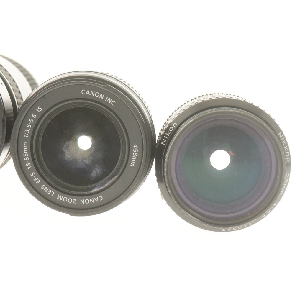 ■ ニコン フィルムカメラ＆レンズ 5点セット まとめ売り FA 55mm 1:3.5 一眼レフ/Tokina AT-X 80-200mm 1:2.8/AF/CANON/Kenko 等 動作品