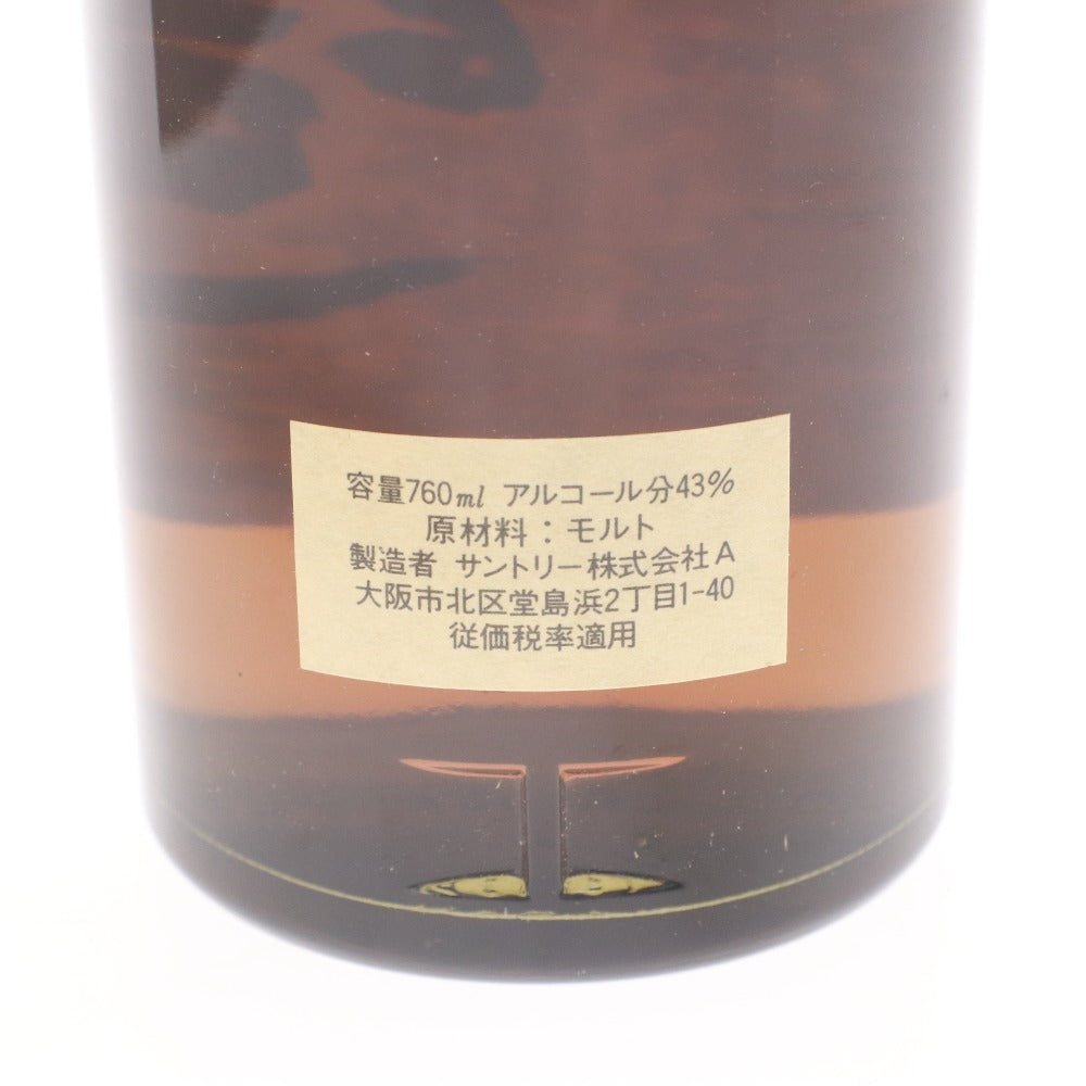 ■ 酒 サントリー ウイスキー 山崎 12年 ピュアモルト ウイスキー特級 760ml 43% 未開栓 未使用 箱付き