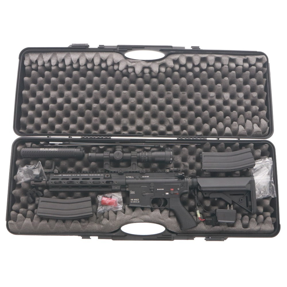 ■ 東京マルイ トイガン HK416D デルタカスタム 電動ガン ノベルアームズ スコープ ASGK刻印 ケース 付属品付き