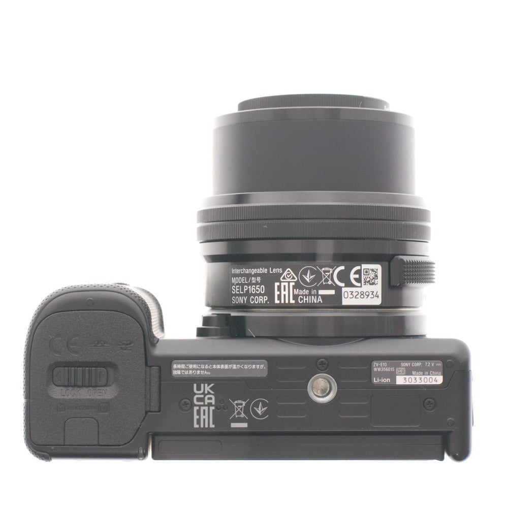 ■ SONY ソニー デジタル一眼カメラ VLOGCAM ZV-E10 ミラーレス一眼 レンズ E PZ 16-50mm F3.5-5.6 OSS 通電確認済み 付属品付き