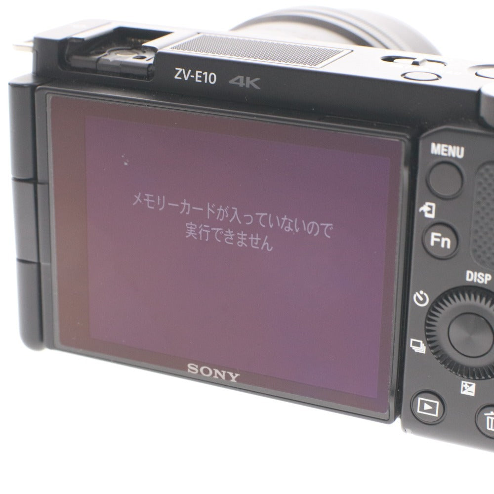 ■ SONY ソニー デジタル一眼カメラ VLOGCAM ZV-E10 ミラーレス一眼 レンズ E PZ 16-50mm F3.5-5.6 OSS 通電確認済み 付属品付き