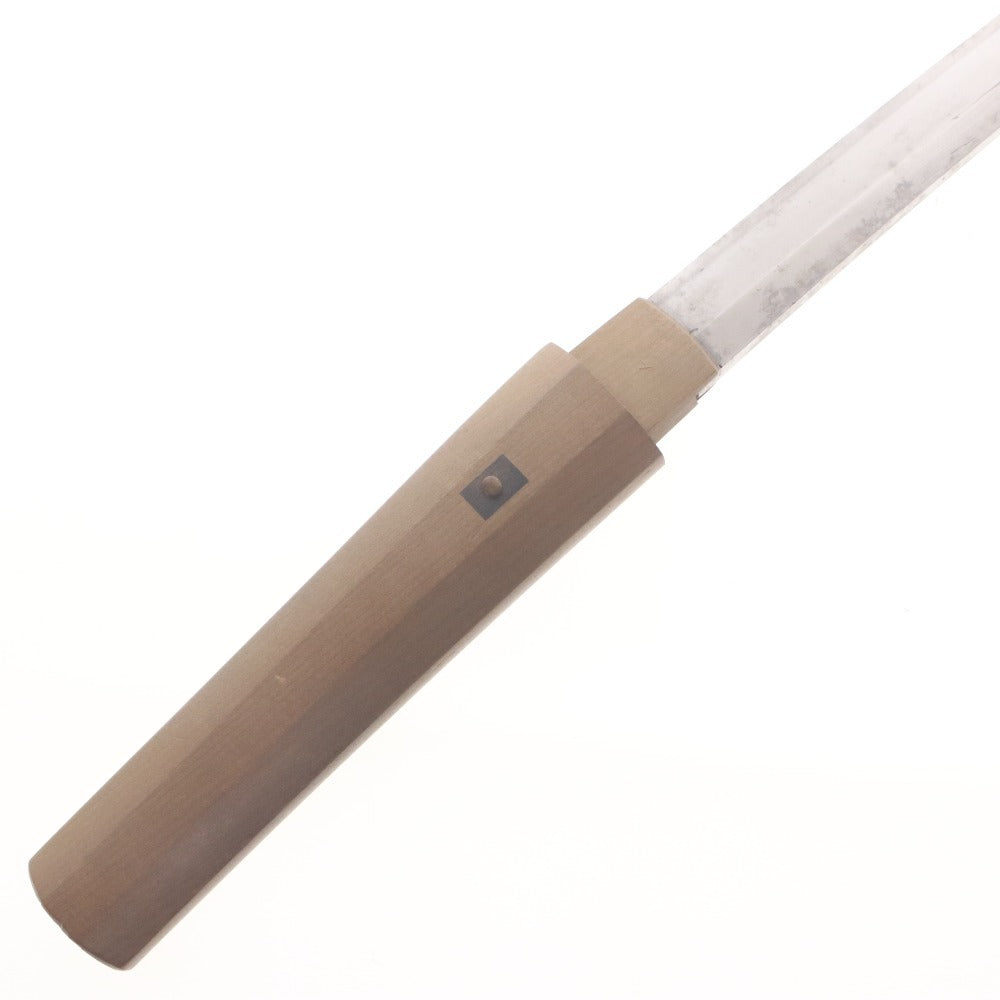 ■ 日本刀 刀 脇差 藤原貞行 長さ 50.0cm 反り 1.0cm 目くぎ穴 1個 刀剣 武具 銃砲刀剣類登録証付き