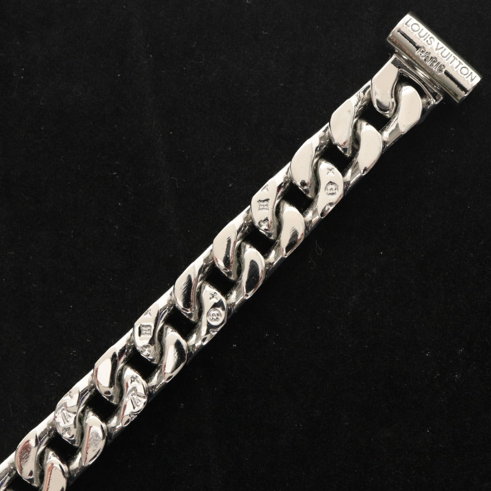 ■ LOUIS VUITTON Necklace Collier Metal LV Chain Links M68272 MP2586 LE0189 Monogram Men's Silver