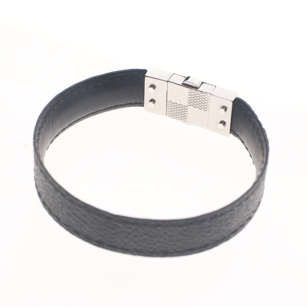 ■ LOUIS VUITTON ルイヴィトン ブレスレット M6606E ブラスレ・チェックイット ダミエ・グラフィット リバーシブル メンズ ブラック