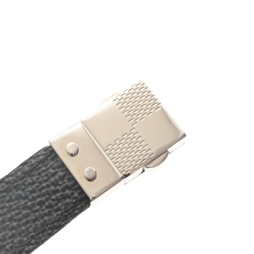 ■ LOUIS VUITTON ルイヴィトン ブレスレット M6606E ブラスレ・チェックイット ダミエ・グラフィット リバーシブル メンズ ブラック