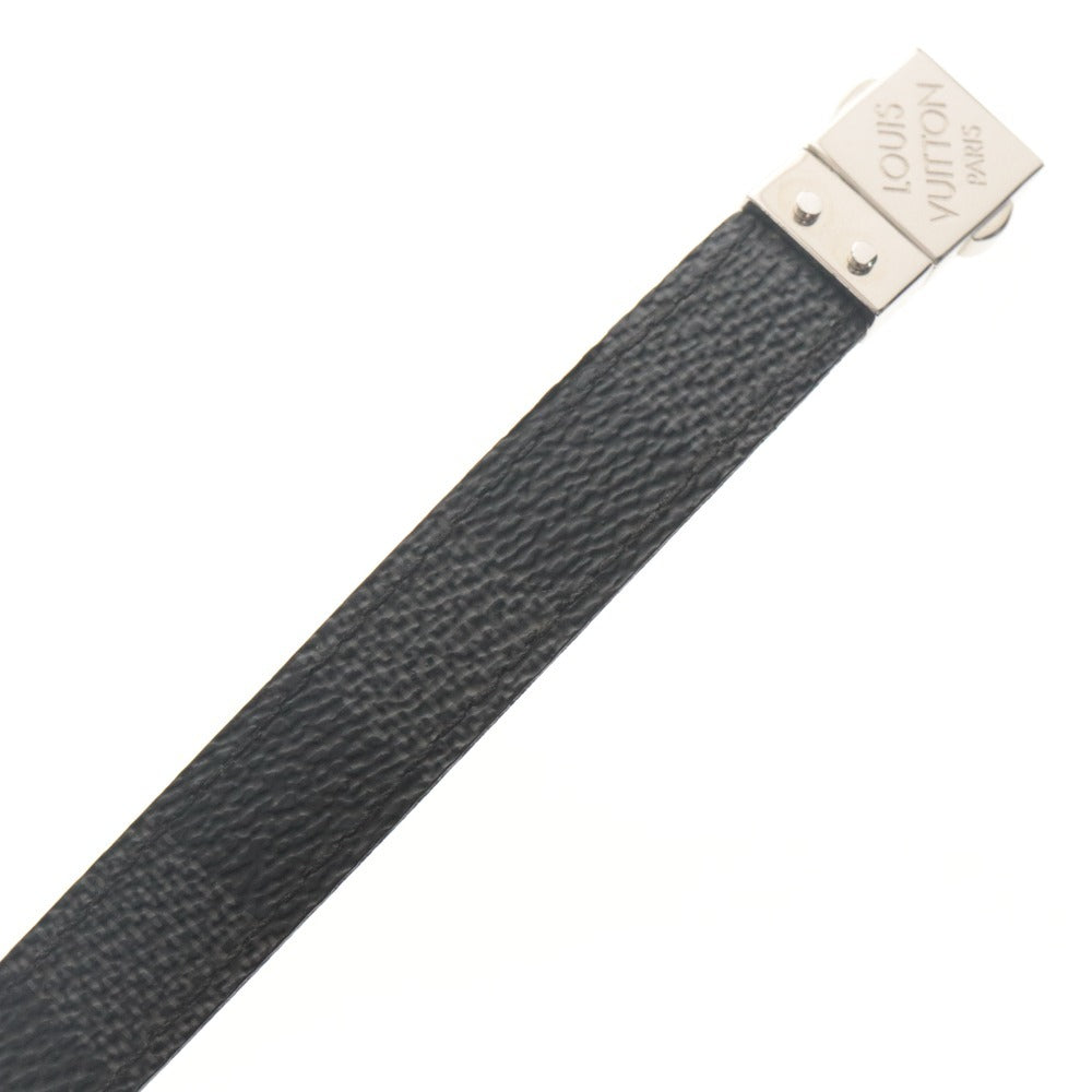 ■ LOUIS VUITTON ルイヴィトン ブレスレット M6606E ブラスレ・チェックイット ダミエ・グラフィット リバーシブル メンズ ブラック