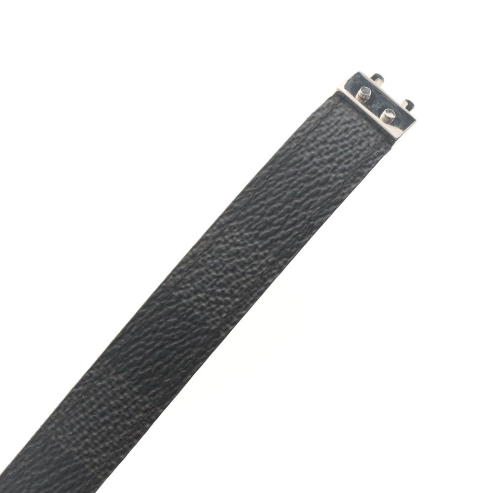 ■ LOUIS VUITTON ルイヴィトン ブレスレット M6606E ブラスレ・チェックイット ダミエ・グラフィット リバーシブル メンズ ブラック