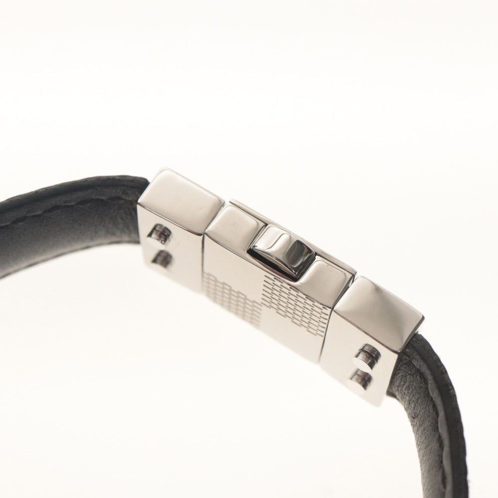 ■ LOUIS VUITTON ルイヴィトン ブレスレット M6606E ブラスレ・チェックイット ダミエ・グラフィット リバーシブル メンズ ブラック