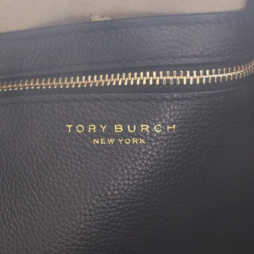 ■ TORY BURCH トリーバーチ ロミー トートバッグ ハンド 鞄 牛革 レザー 163388 レディース ブラック 黒 袋,タグ付き