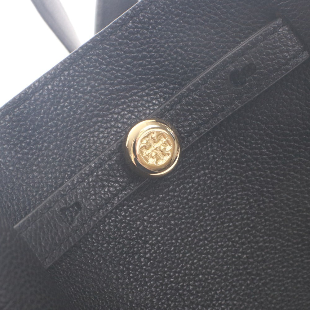 ■ TORY BURCH トリーバーチ ロミー トートバッグ ハンド 鞄 牛革 レザー 163388 レディース ブラック 黒 袋,タグ付き