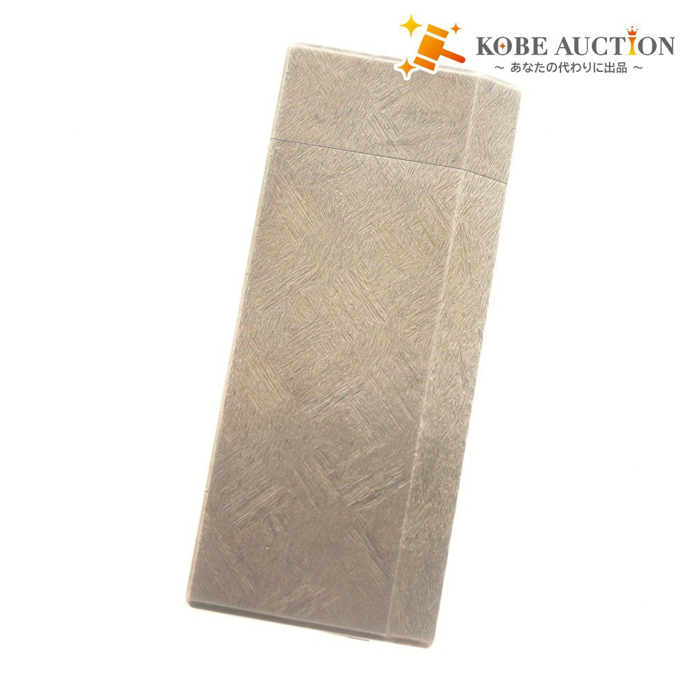 ■ Cartier カルティエ Gas Lighter Pentagon Roller Smoking Tool Smoking Goods Silver