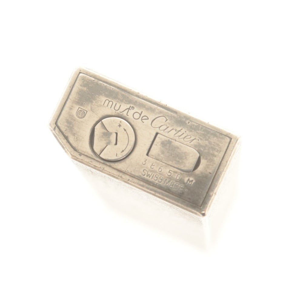 ■ Cartier カルティエ Gas Lighter Pentagon Roller Smoking Tool Smoking Goods Silver