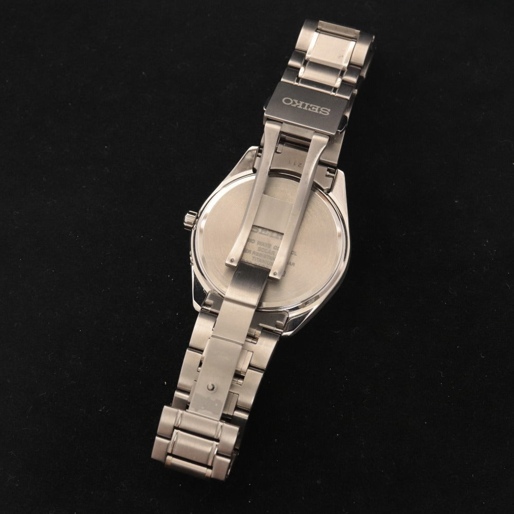 ■ SEIKO Watch 7B72-0AG0 Seiko Collection Radio Wave Solar Approx. 73.1g Men's Silver Dial Blue With Case