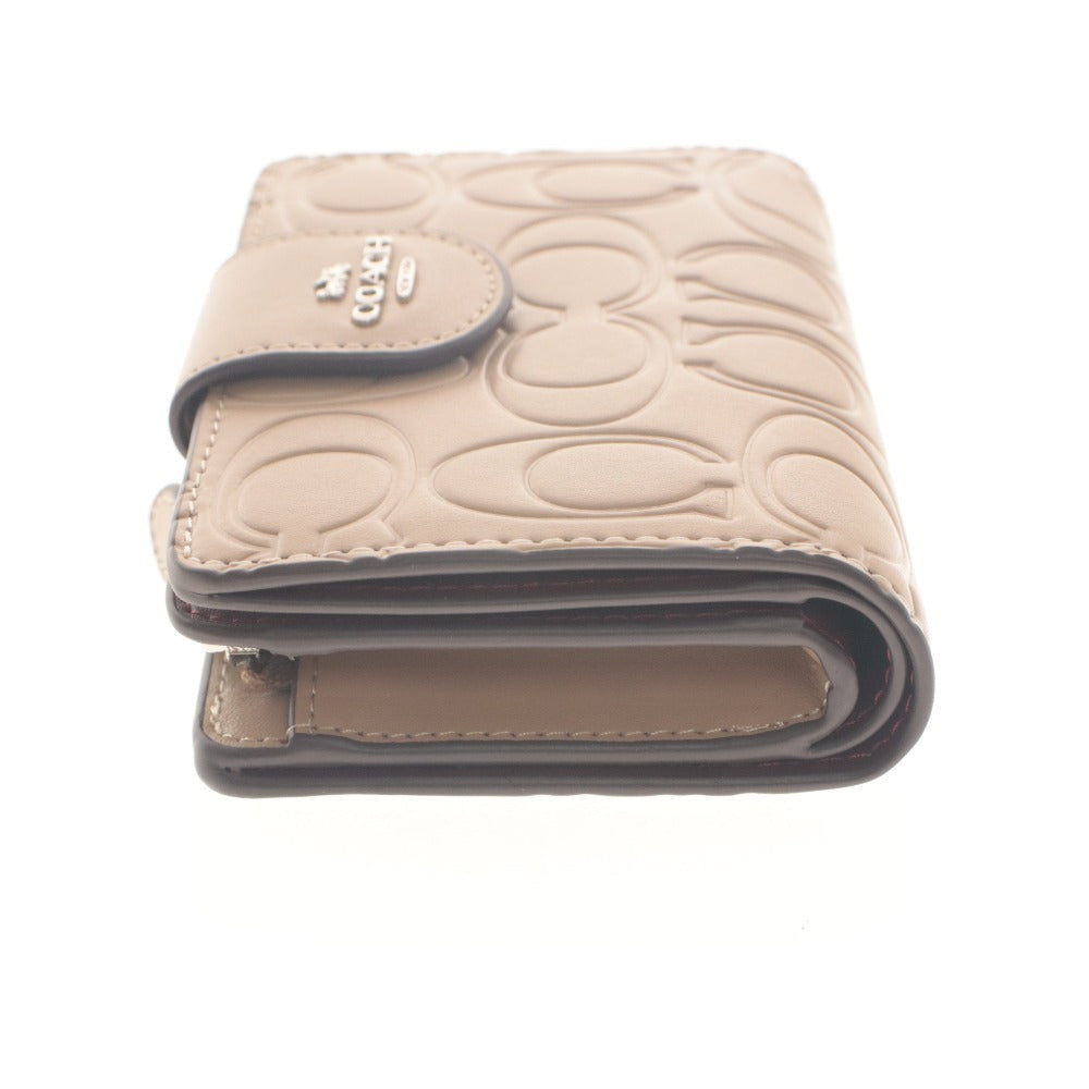 ■ COACH Coach Bi-fold Wallet Medium Corner Zip Wallet Signature CM241 Bill, Coin and Card Holder Men's and Women's Taupe