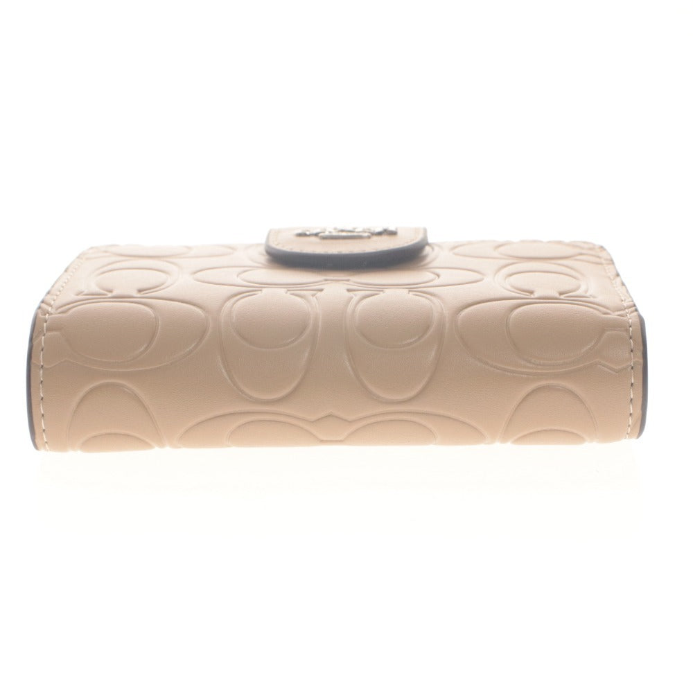 ■ COACH Coach Bi-fold Wallet Medium Corner Zip Wallet Signature CM241 Bill, Coin and Card Holder Men's and Women's Taupe